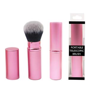 Wholesale Pink ISO9001 Nylon Retractable Makeup Brush 10.5*2.5cm from china suppliers