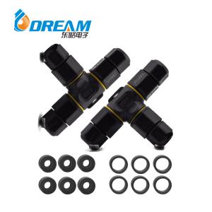 Wholesale IP68 Waterproof Cable Connector 3-Channel 3-Poles, Outdoor Waterproof Junction Box Connector from china suppliers
