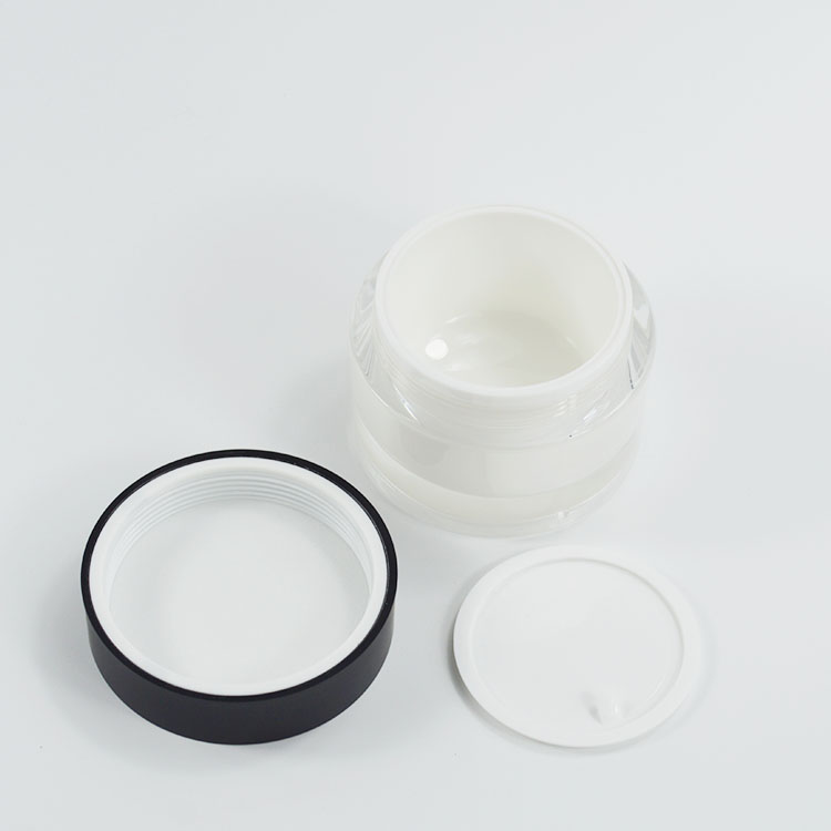 Straight Round Shape Acrylic Plastic Container for Customized 150g Capacity Cream Jar