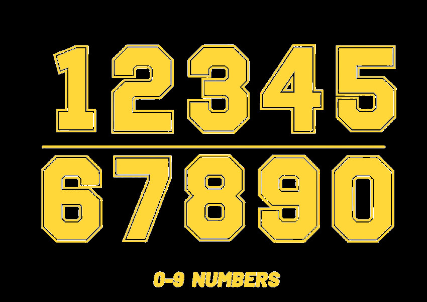 Custom Iron On Jersey Number Heat Transfers Football Jersey Letters And Numbers