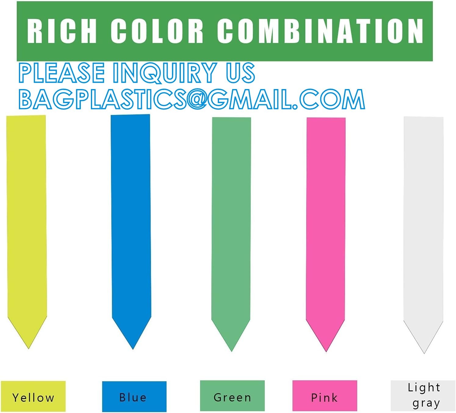 Tree Tags Plastic Plant Labels Wrap, Plant Tags Nursery Tags, Plant Identification Stakes, Garden Tags, Multicolors