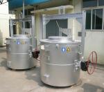 Industrial Gas Suspending Aluminum Crucible Furnace Electrical Type 500KG