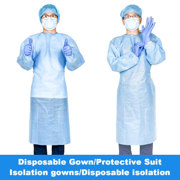 Hospital Use Medical Disposable Gowns , Disposable Non Woven Fabric Operation
