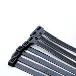 PA66 10'' Black Nylon Cable Tie 5mm Soft Touch Low Profile Nylon Cable Tie