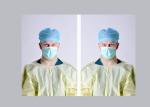 Hydrophilic Disposable Surgical Gown , Nonwoven Material Medical Scrub Suit