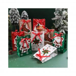 Wholesale 230 Gram/M2 Cookies Candies Christmas Paper Party Bags Eco Friendly from china suppliers
