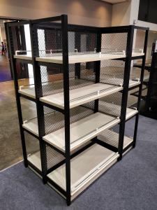 Wholesale Anti Rust Free Standing Shop Shelves , Wood Shelves With Metal Frame from china suppliers