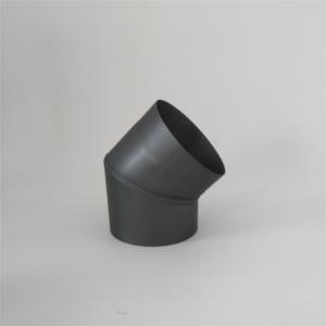 Wholesale 45 Degree Bend Black Chimney Pipe , Stainless Steel Single Wall Stove Pipe Wet V2 from china suppliers
