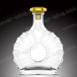 Customized Clear Super Flint Glass Spirit Bottle