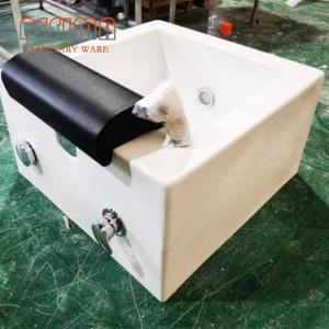 Wholesale Acrylic Foot Massage Tub Foot Spa Pedicure Tub With Hot / Cold Water Faucet from china suppliers