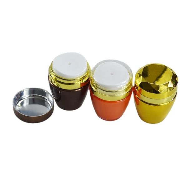 Acrylic Cap 30g Acrylic Cream Vacuum Bottle Press Style Airless Pump Jars for