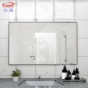 Wholesale Aluminium Alloy Frame Glass Mirror for Large Black Sticker Metal Frame Bathroom Vanity from china suppliers