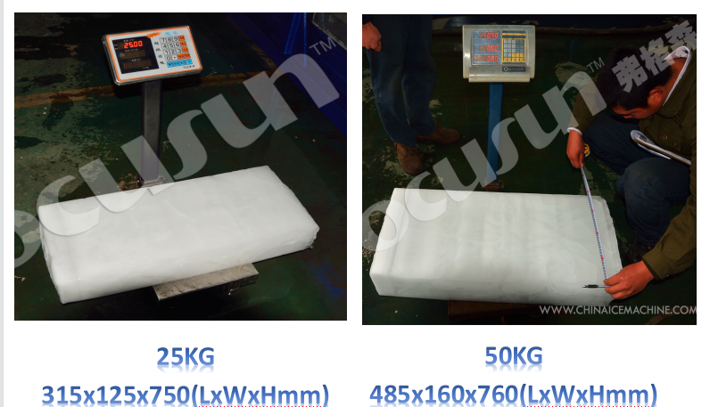 Blue Color PLC Controlled Industrial Automatic Block Ice Making Machine with Excellent