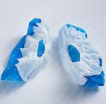 Waterproof Blue Shoe Covers Disposable Anti Skid Infection Control soft