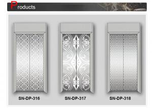 Wholesale Door Panel Stainless Steel Elevator Cabin Decoration Centre / Side Opening from china suppliers