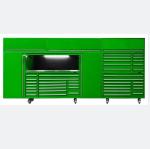 Cabinet for Steel Tools Trolley Storage Garage Tool Chest Roller Silver Auto