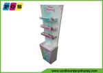 Floor Standing Cardboard Pop Displays Equip Three Shelves For Kids Cosmetics