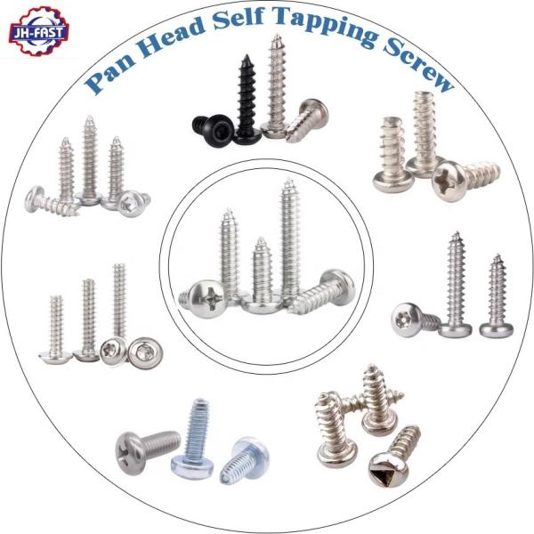 OEM Customized Blue Finish Stainless Steel Self-Tapping Screws for Metal
