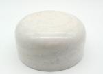 Round White Marble Bowl Kitchenware Gift Decor For Spice Jar Outside Polished