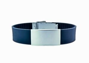 Wholesale Custom Silicone Name Bracelets , QR Code Medical Bracelet For Kids / Children from china suppliers
