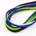 Purple Grey Black Reflective Shoe Laces Colored High Vision Flat Braided Nylon