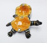Classical turtle metal jewelry box diamond jewelry box ring box painted dressing