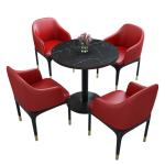 Hotel Banquet Modern Dining Room Chairs With Multi Colored Leather Seater