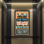 Super Slim Wall Mount 21.5" Android LCD Advertising Display in Door Entrance in