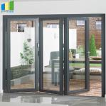Residential And Commercial Aluminum Frame Glass Sliding Bifold Door Price