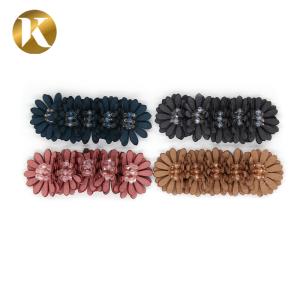 Wholesale Handicrafts Chrysanthemum Crystal Shoe Buckles With SGS Certification from china suppliers