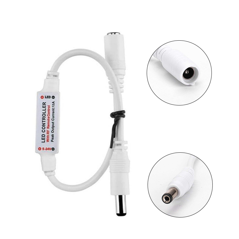 11 Key RF DC Single Color LED Controller Mini Wireless With Plastic Material