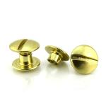 Custom Logo Double Cap Rivet for Bags Stainless Steel Brass Plastic Copper