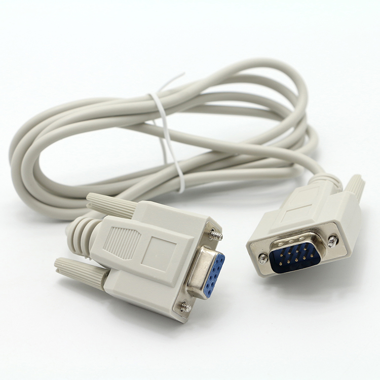 Male to Female DB9 RS232 9 Pin Straight Through Extension Serial Data Cable