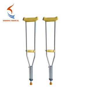 Wholesale New type good design silver adjustable aluminium crutch for sale from china suppliers