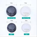 Leak Proof Beverage Plastic Lid Durable Paper Cups Accessories