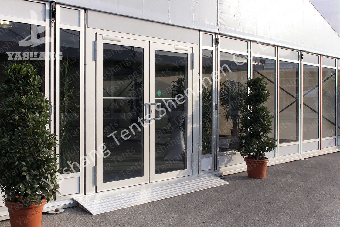 Heat Resistant Tent Accessories Height Customizable Fabric Door Glass Door Roller Gate