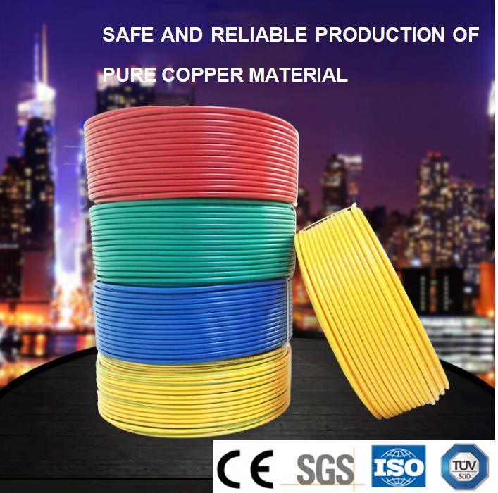 Low Voltage 300V Copper Conductor PVC Insulated Sheath Rvv Rvvb H05VV-F Electrical Cable