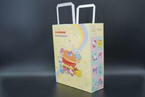 Wholesale Custom Printed Your Own Logo Cardboard Packaging White Brown Kraft Gift Craft Shopping Bags With Handles from china suppliers