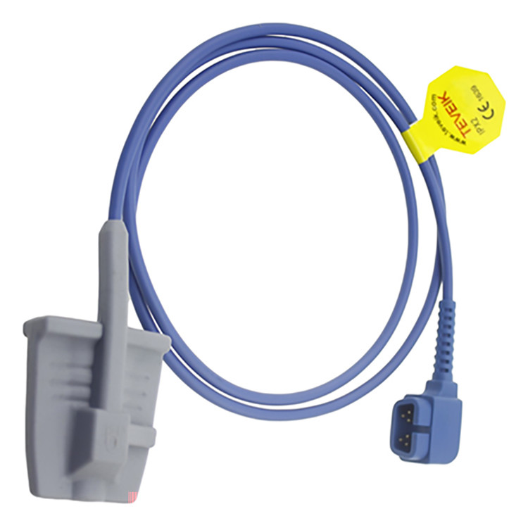 Patient Monitor Reusable Pulse Oximeter Probe With Pediatric Finger Clip CE ROHS Listed