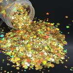 Other Holiday Supplies Die Cutting Printing Holographic Silver Chunky Glitter
