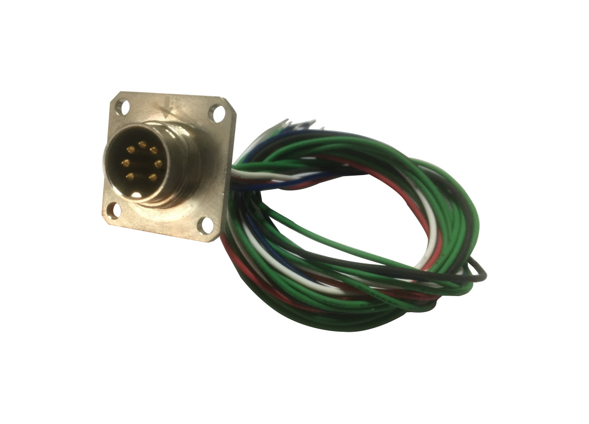 Ground Pin Male Female Circular PCB Connector M16 8 Pin Soldering Type