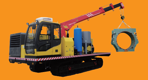 Fully Automated Crawler Pipeline Heating Equipment With High Speed Heating Tractor