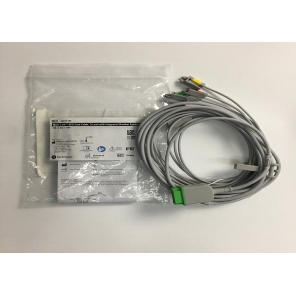 3 Lead ECG Trunk Cable 2106309-002 With Intergrated Grabber Leadwire 12FT