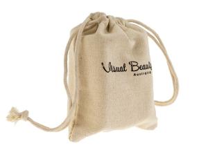 Wholesale Jewelry Packaging Cotton Drawstring Bag Small Size 12*14cm 1 Color Silk Printing from china suppliers