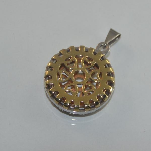 Fashion High Quality Fashion Stainless Steel Round Shapped Necklace Pendant