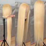 22" 613 Blonde HD Full Lace Human Hair Wigs No Split