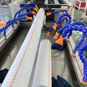 Wholesale Plastic Corrugated Pipe Production Line Flexible Pipe Electric Conduit Tube Extruder Machinery from china suppliers