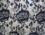 Apparel Accessories Mesh based Crown Style Embroidery Lace Fabric Crown in