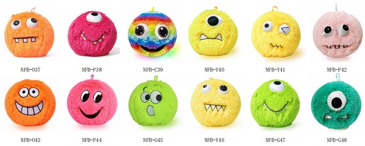 Bring the Fun Anywhere with Our Inflatable Toy Diameter 6'' PVC Fuzzy Monster Ball