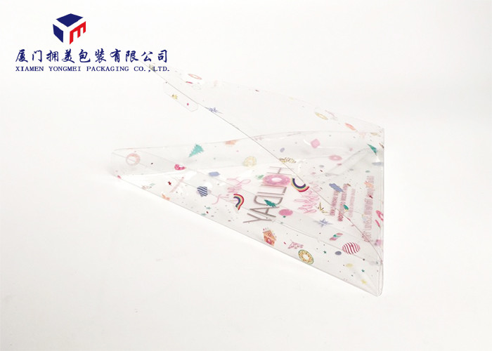 Triangle Shape Custom Plastic Box Packaging , Pet Packaging Box For Bath Fizzer